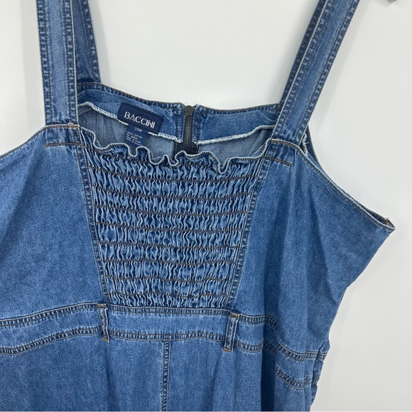Vintage Y2K Denim Midi Dress Size 24W Plus Size Early 2000s Festival Rodeo - Picture 6 of 9